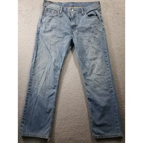 Levi's 569 Jeans Men's 34x32 Blue Denim Loose Straight Baggy Cotton Casual - Picture 1 of 16